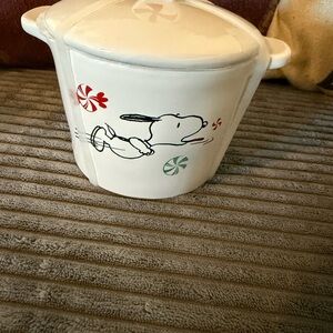 Rae Dunn Peanuts Snoopy mini crock baking dish